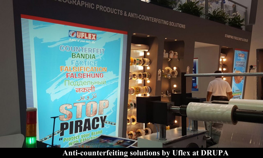 Anti-counterfeiting solutions by Uflex at DRUPA copy