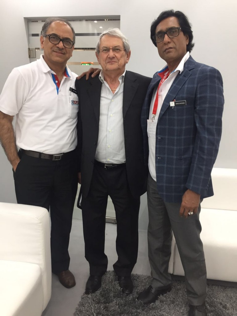 L-R Ajay Tandon, Gianfranco Nespoli, Ashok Chaturvedi