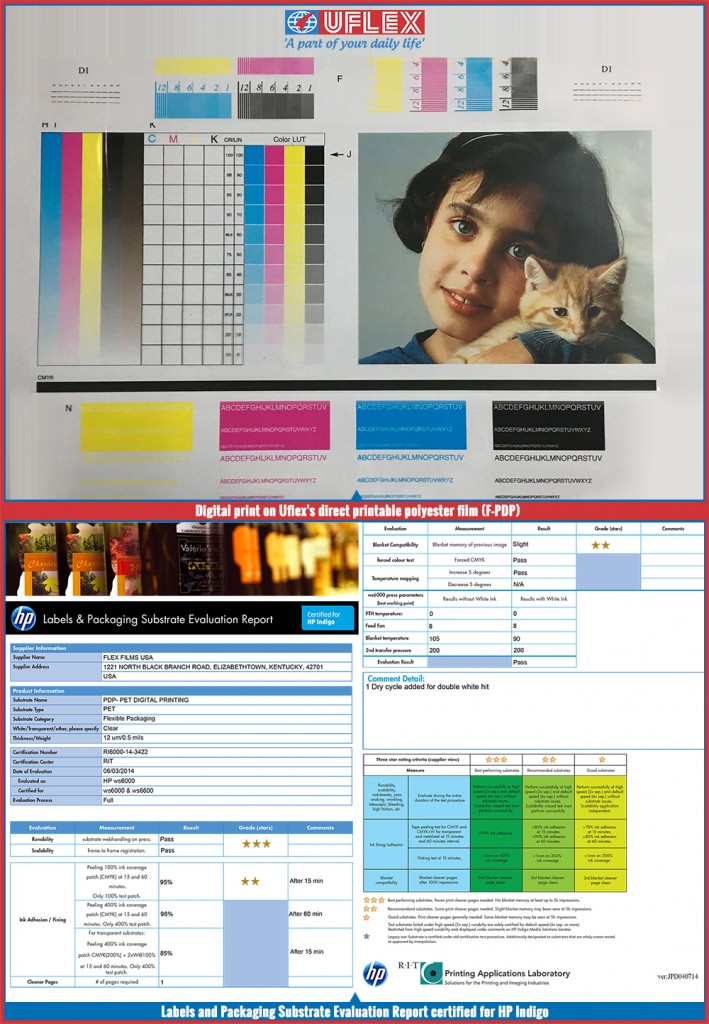 Uflex launches HP Indigo certified Digitally Printable Polyester Film
