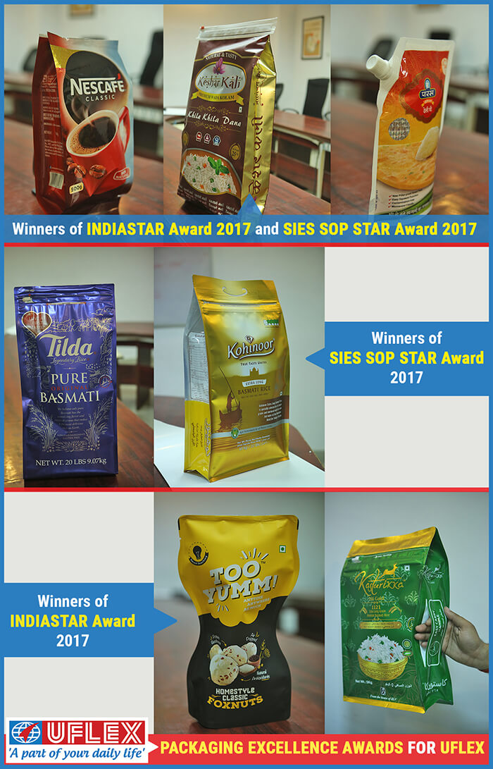 PACKAGING EXCELLENCE AWARDS FOR UFLEX