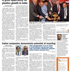 Indian Companies Demonstrate Potential of Recycling @ India Plast 2019 – Reports Plastics News | April 2019 Print Edition