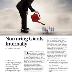 Culture is a Nurturing Habitat For Success. And Come Rain or Hay, An Organisation That Propagates The Right Kind of Culture Top-Down is Indeed Blessed With Good Fortune.” – Writes Chandan Chattaraj, President-Human Resources, UFlex in His OP-ED in Human Capital Magazine.
